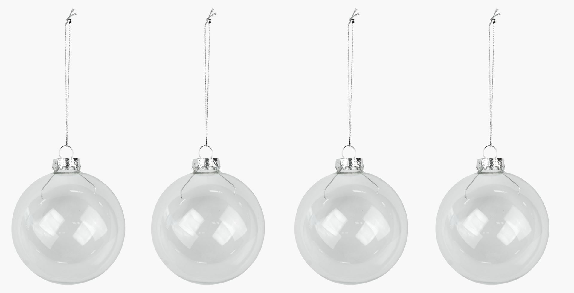Julgranskulor transparent - ø8 transparent - 1