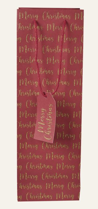 Merry flaskpåse röd