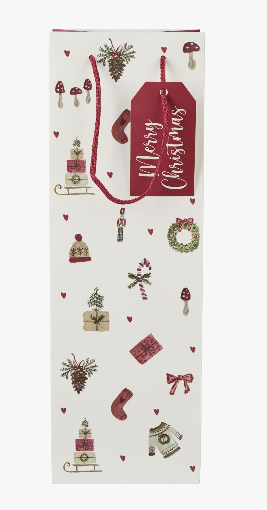 Flaskpåse vit - 12x36x10 cm vit - 1