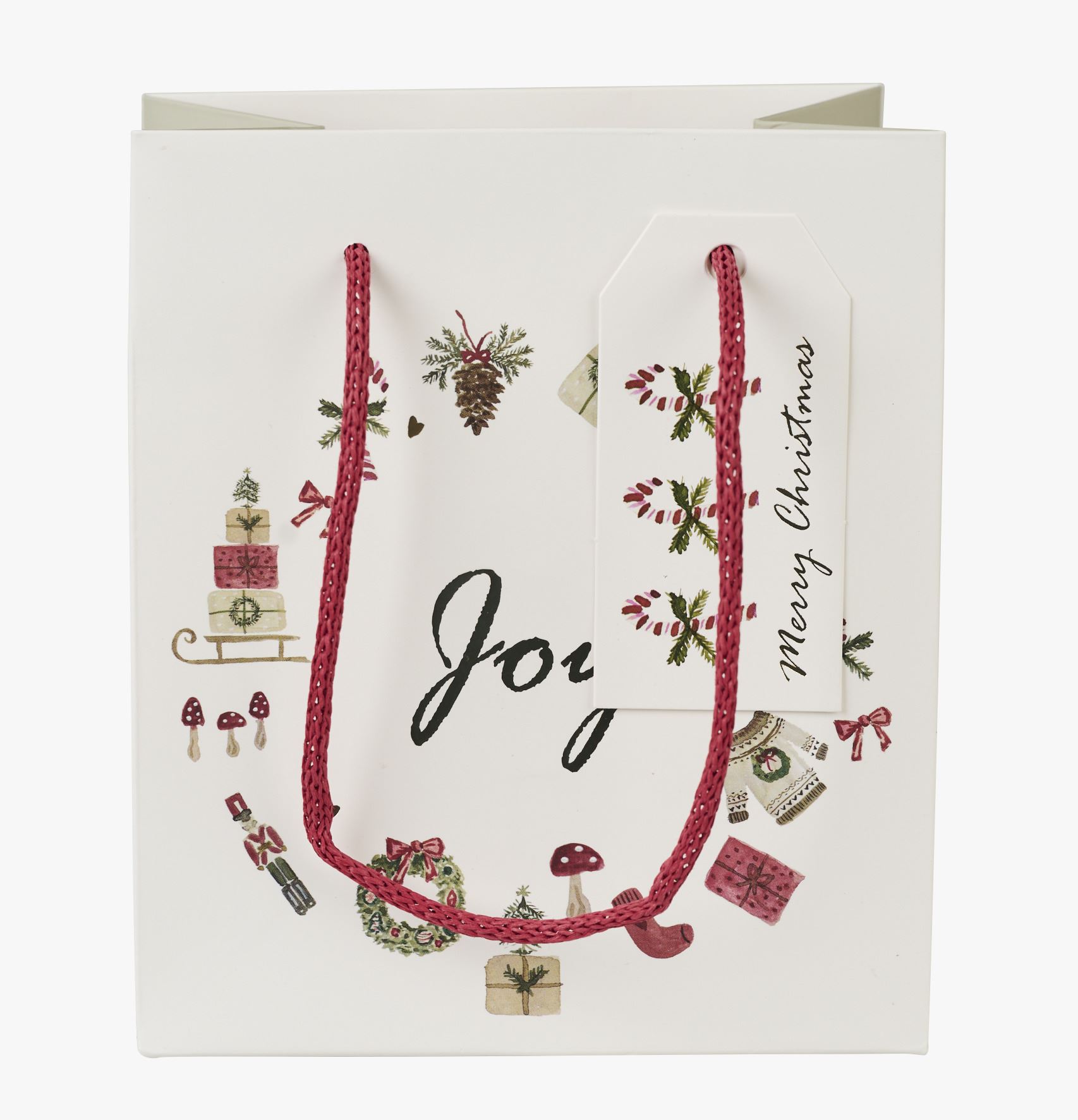 Presentpåse vit - 13x15x9 cm vit - 1