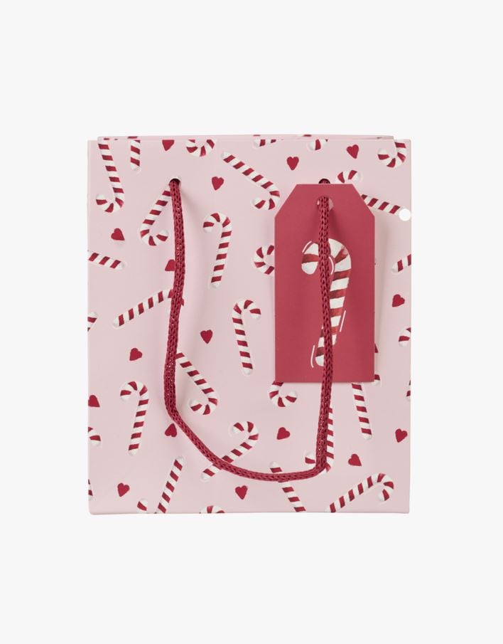 Presentpåse rosa - 13x15x9 cm rosa - 1