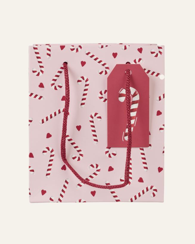 Presentpåse rosa - 13x15x9 cm rosa - 1