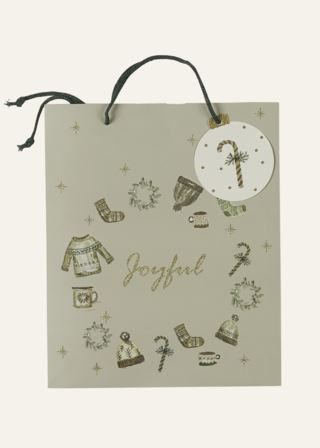 Joyful presentpåse ljusgrön