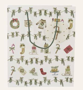 Christmas Feel presentpåse vit