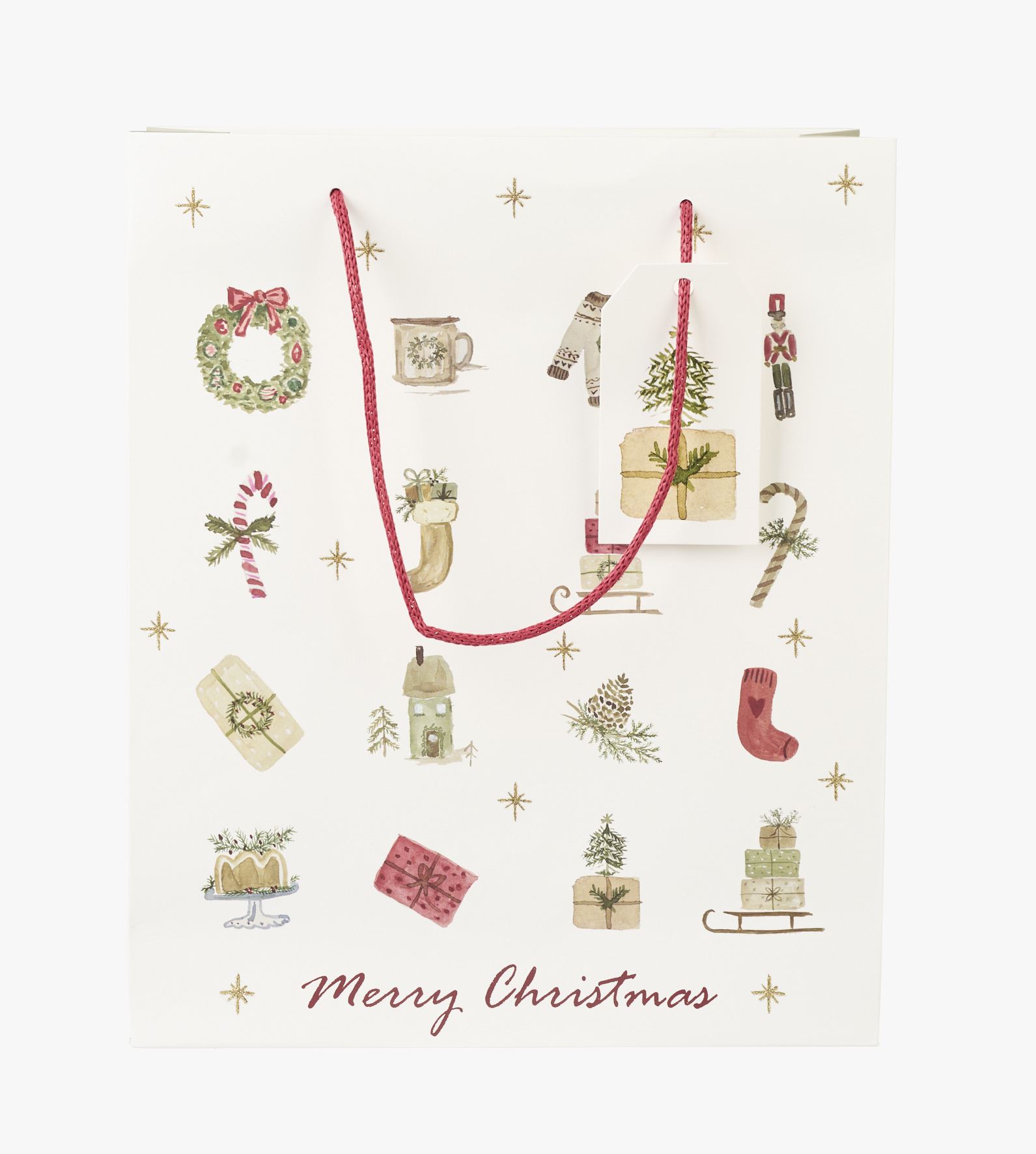 Presentpåse vit - 24x29x10 cm vit - 1