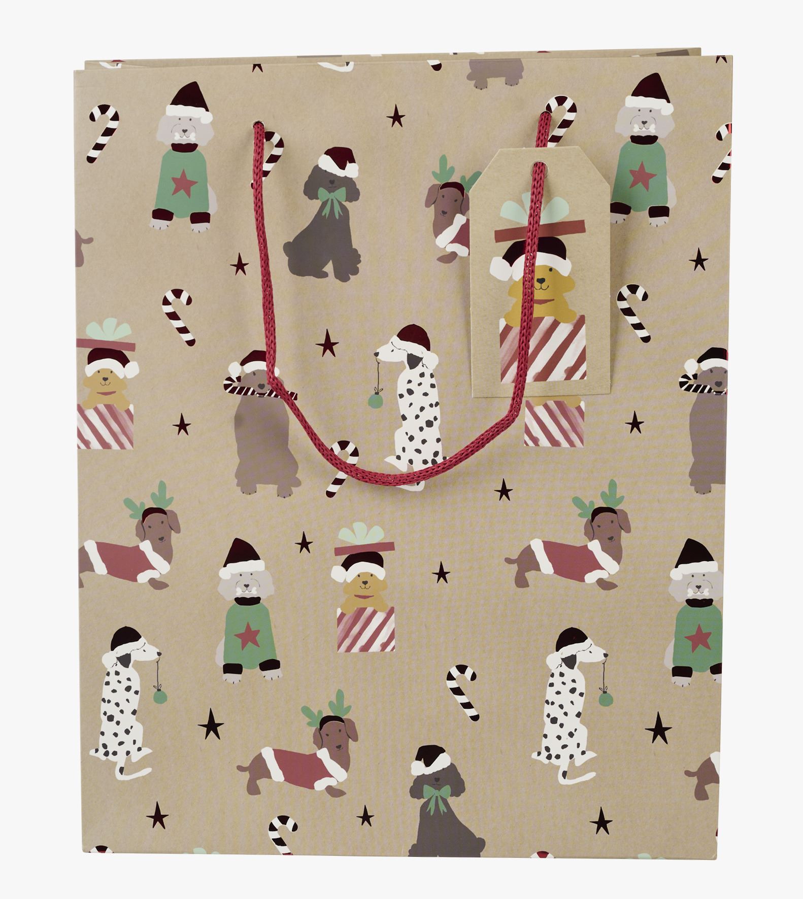 Presentpåse natur - 24x29x10 cm natur - 1