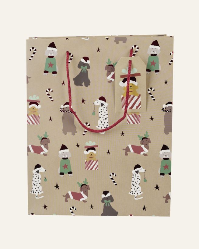 Presentpåse natur - 24x29x10 cm natur - 1