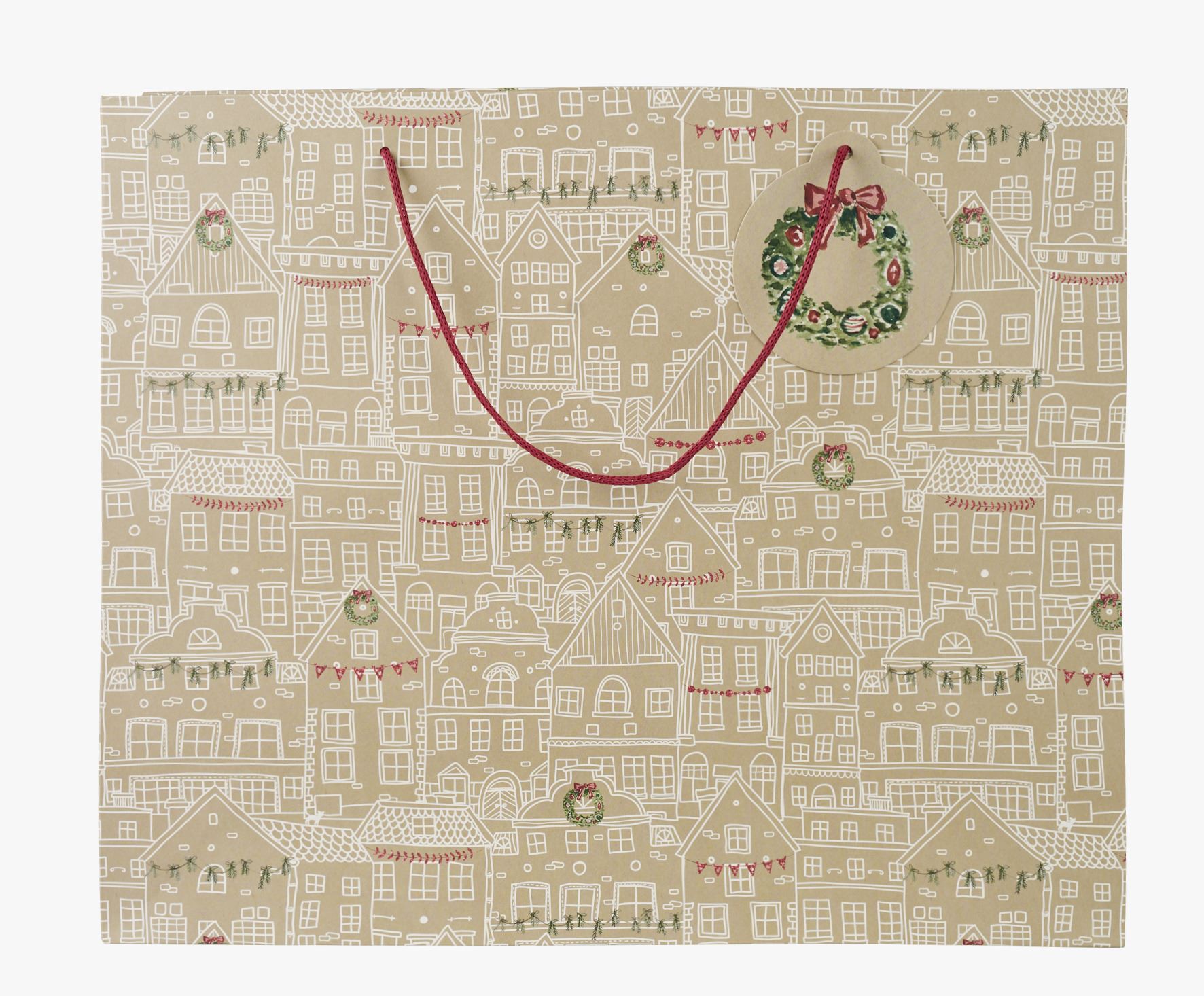 Presentpåse natur - 36x42x14 cm natur - 1