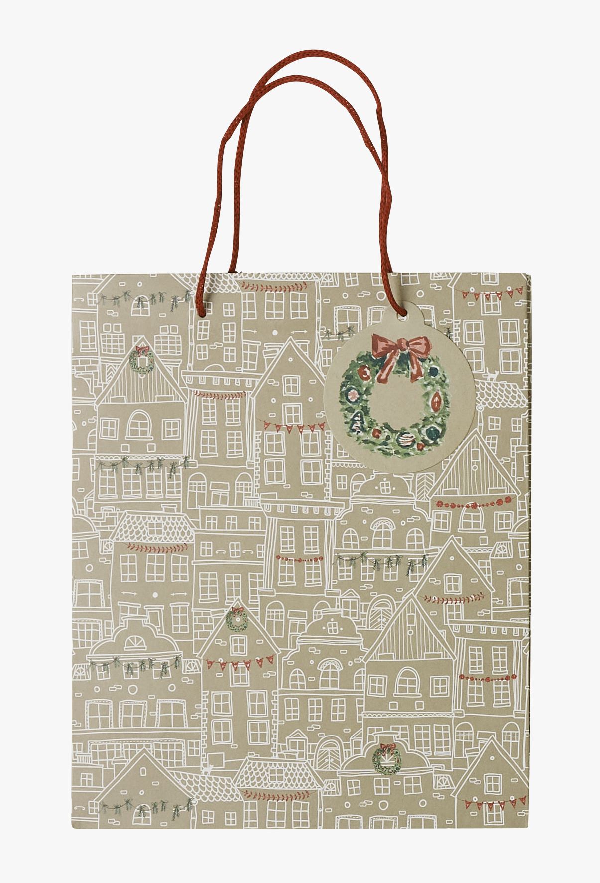 Presentpåse natur - 24x29x10 cm natur - 1