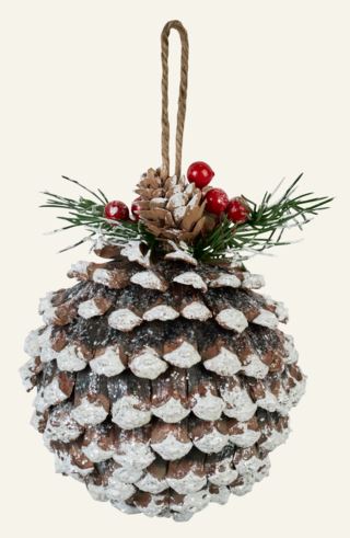Big cone julgransdekoration multi/brun