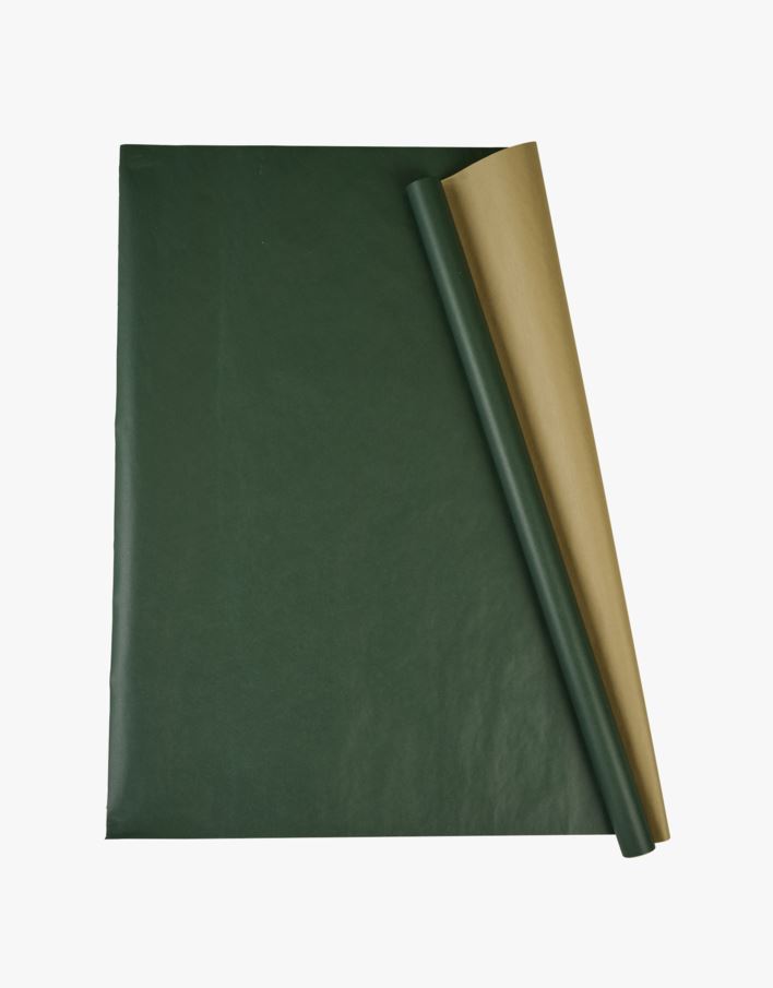 Presentpapper grön - 70cm x 3m grön - 1