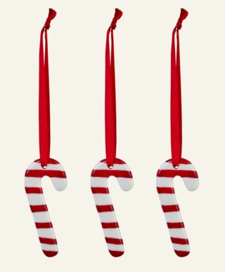 Candystick 3pk julgransdekoration multi/röd