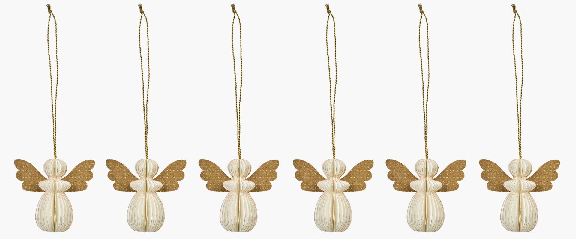 Julgransdekoration multi/vit - 6 cm multi/vit - 1