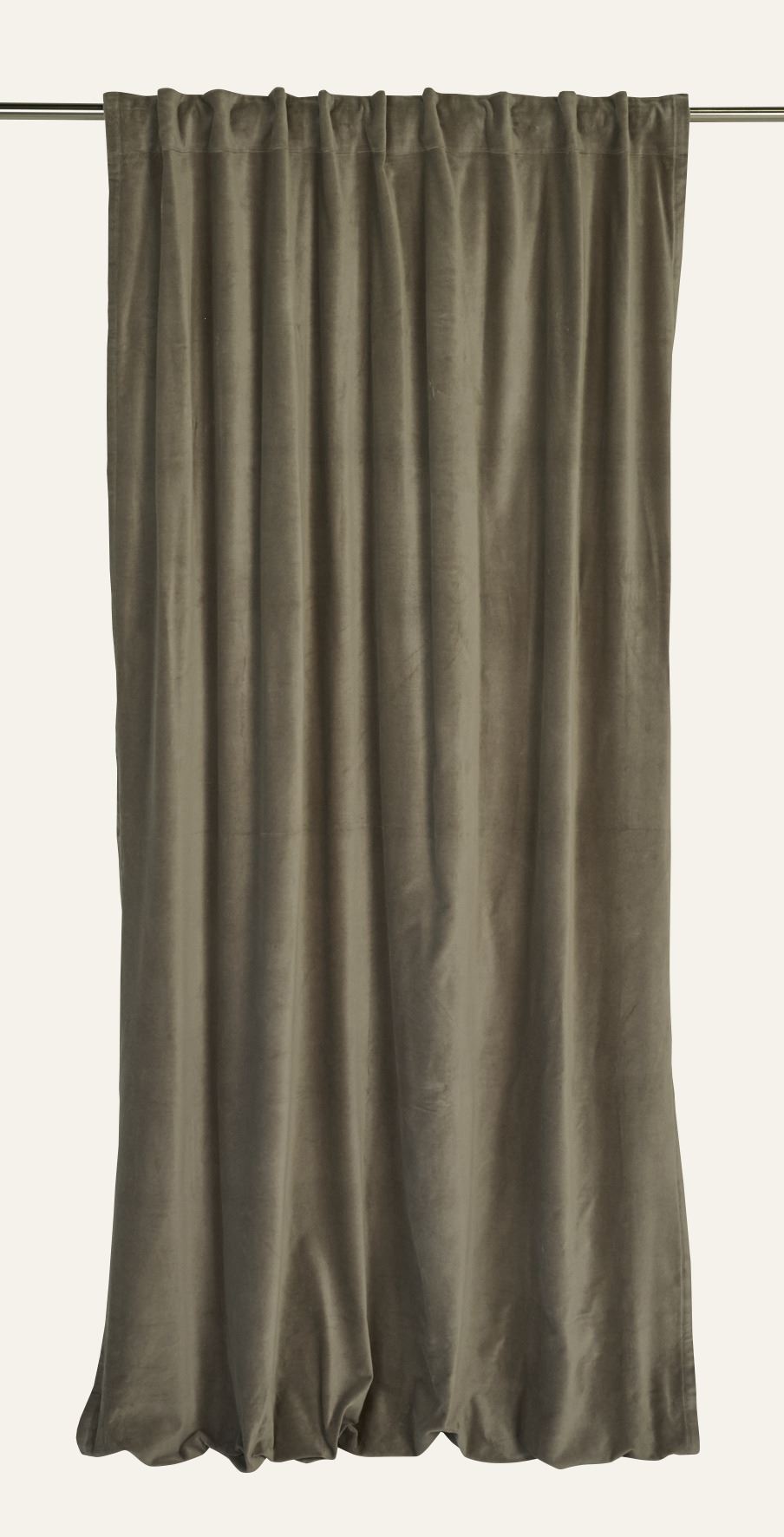 Andrea velour gardin taupe - Hemtex