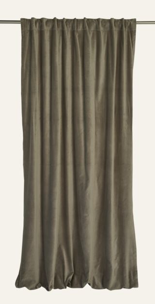Andrea velour gardin taupe