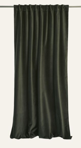 Andrea velour gardin grön