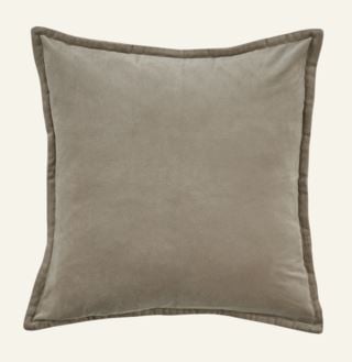 Andrea velour kuddfodral taupe