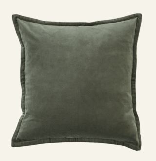 Andrea velour kuddfodral grön