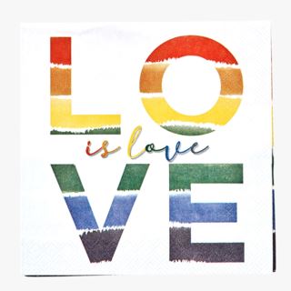Pride love cocktailservett multi