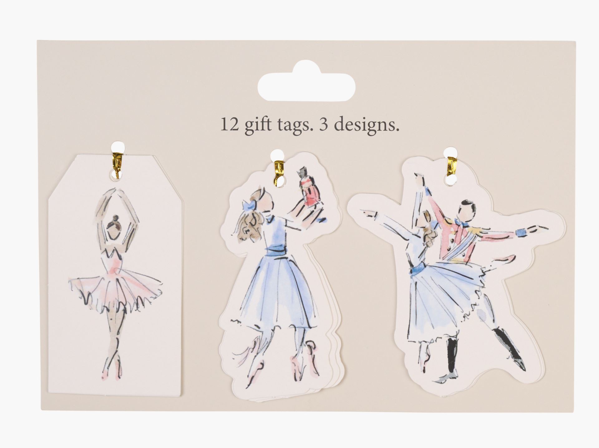 Presentetikett 12st multi - 9 cm multi - 1