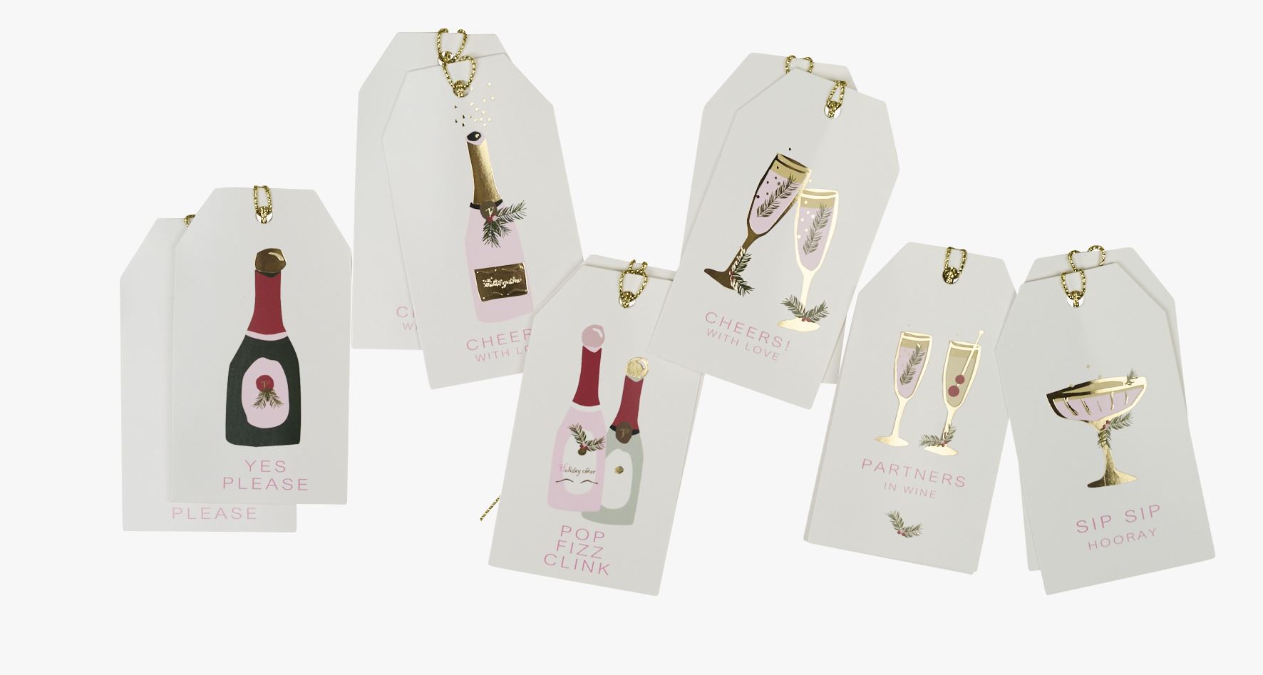 Presentetikett 12st vit - 9 cm vit - 1