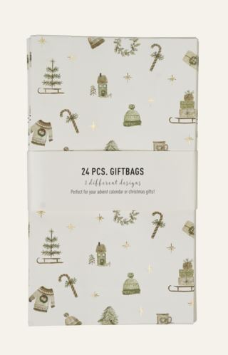 Nostalgia kalenderpåsar, 24 st. multi/grön