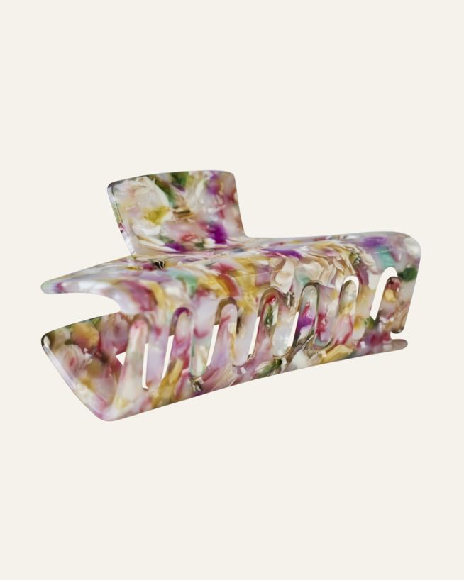 Hårklämma multi/rosa - 5,5x10 cm multi/rosa - 1