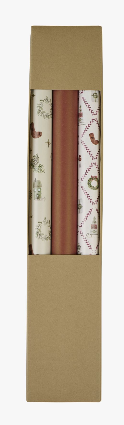 Presentpapper multi/röd - 3