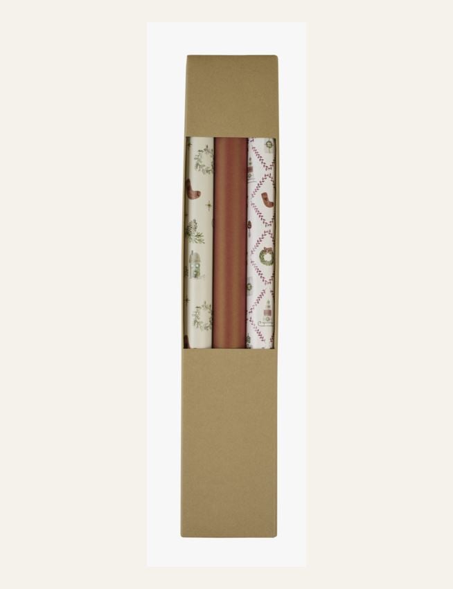 Presentpapper multi/röd - 3