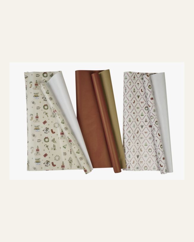 Presentpapper multi/röd - 56cm x 4m multi/röd - 1