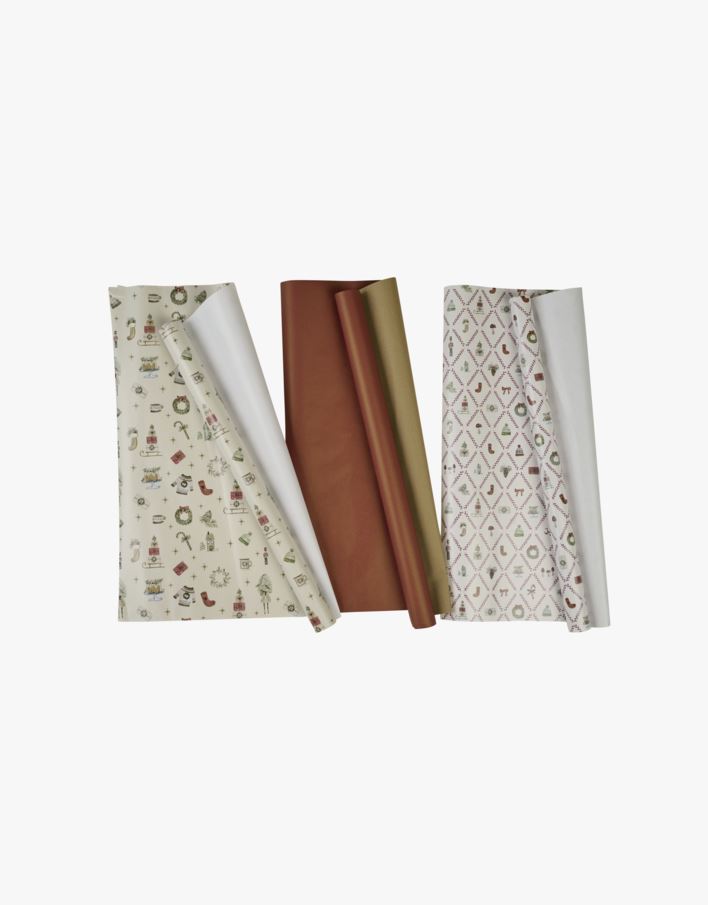 Presentpapper multi/röd - 56cm x 4m multi/röd - 1
