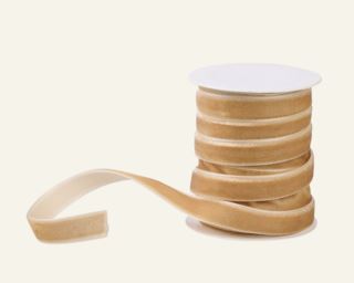 Velvet band beige