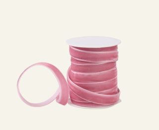 Velvet band rosa
