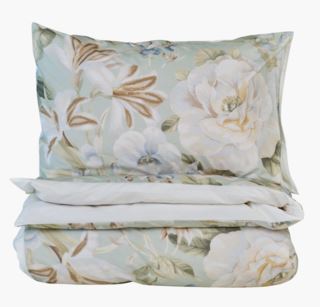 Angel påslakanset i percale multi/grön