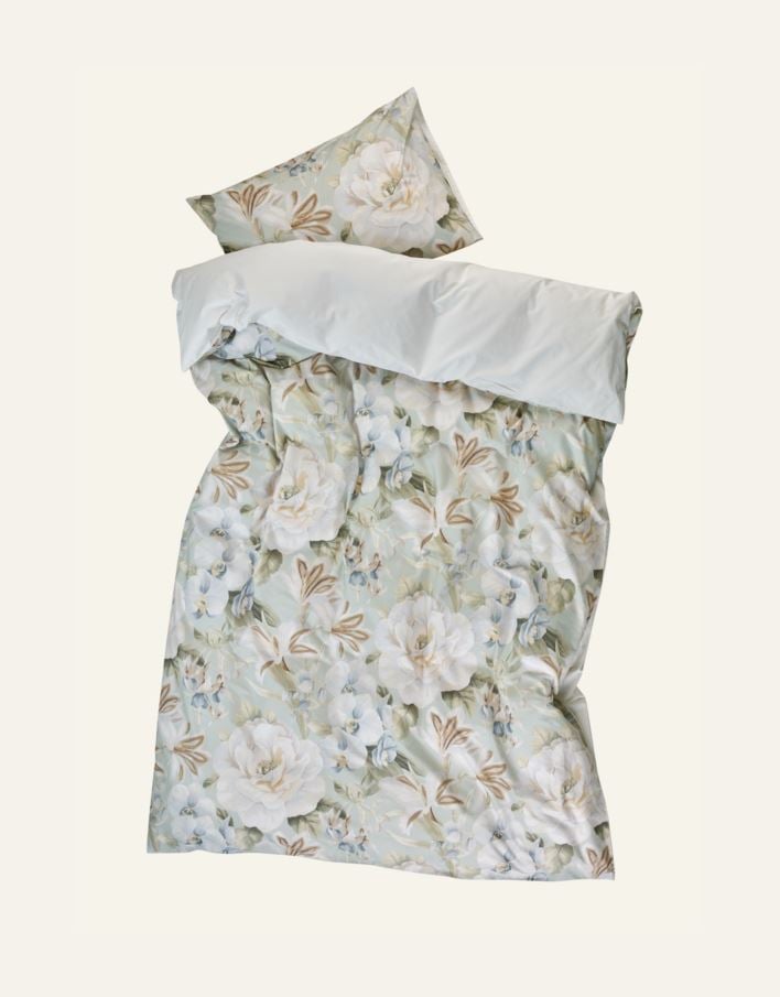 Påslakanset i percale multi/grön - 2