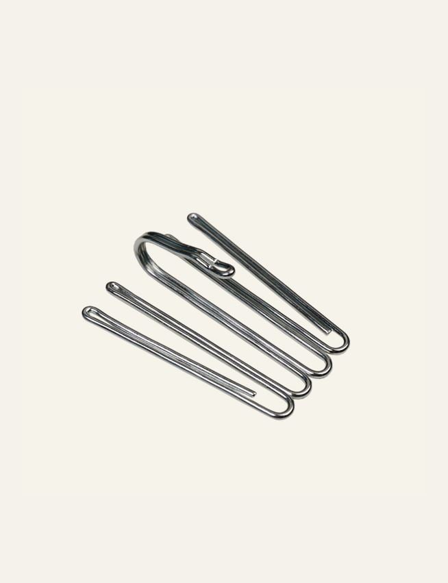 Gardinkrokar, höga stål - 2