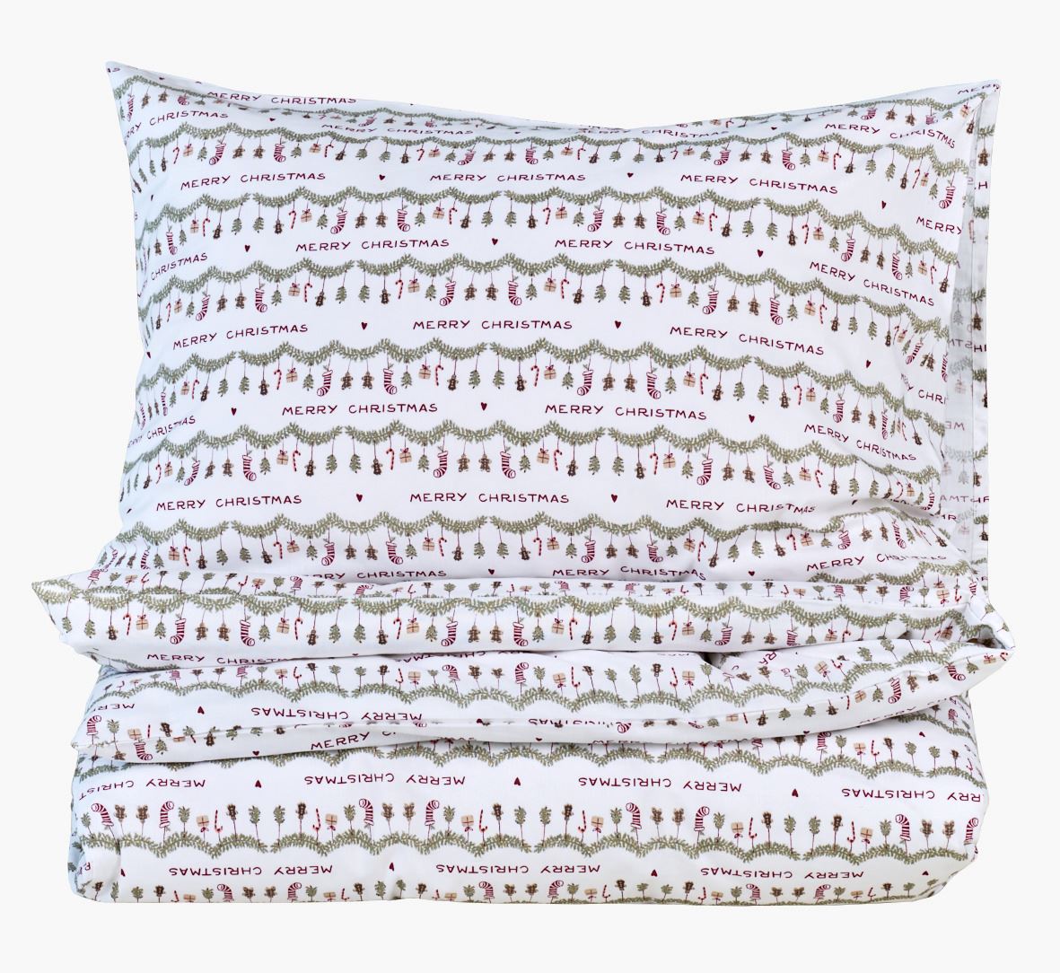 Påslakanset i bomull multi - 150x210+50x60 cm multi - 1