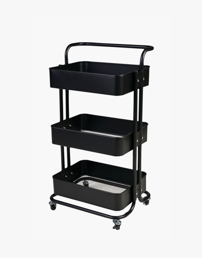 Vagnbord svart - 44x36x83 cm svart - 1