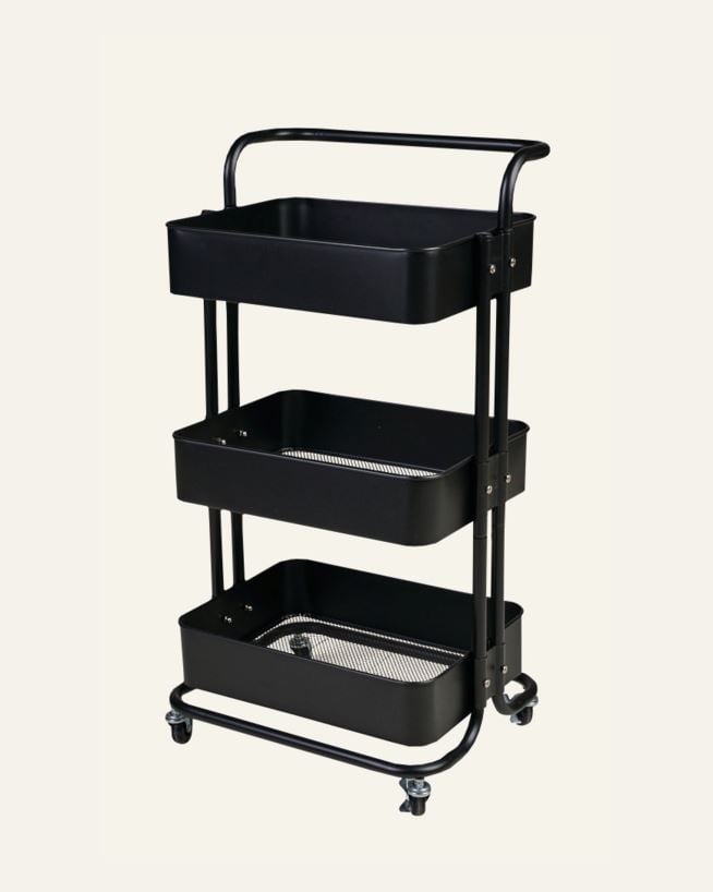 Vagnbord svart - 44x36x83 cm svart - 1