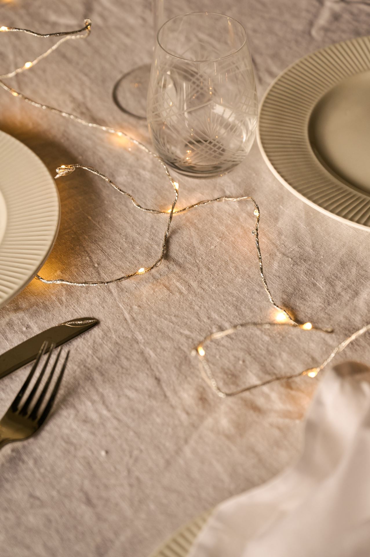 Led-ljusslinga silver - 390 cm silver - 1