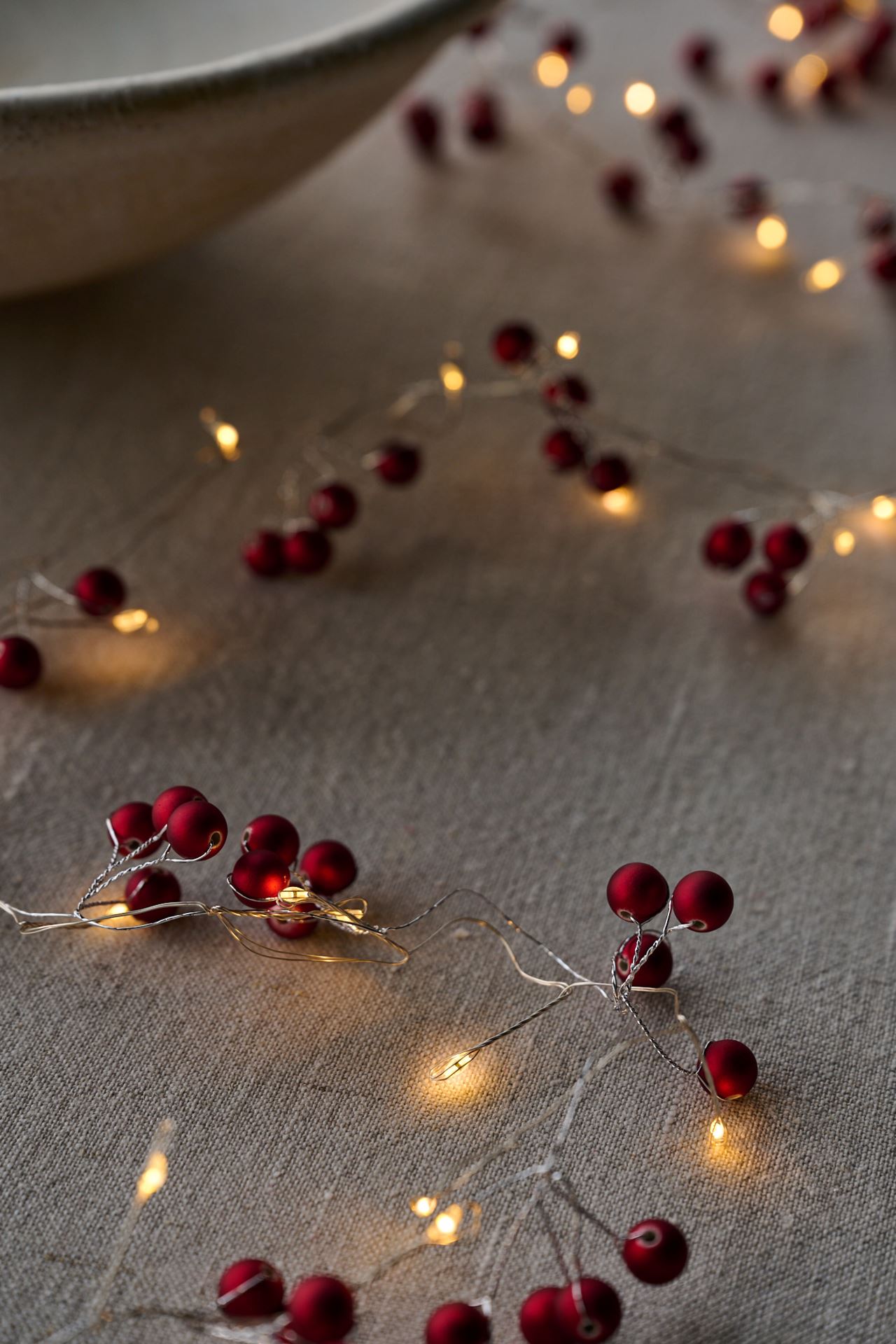 Led-ljusslinga röd - 190 cm röd - 1