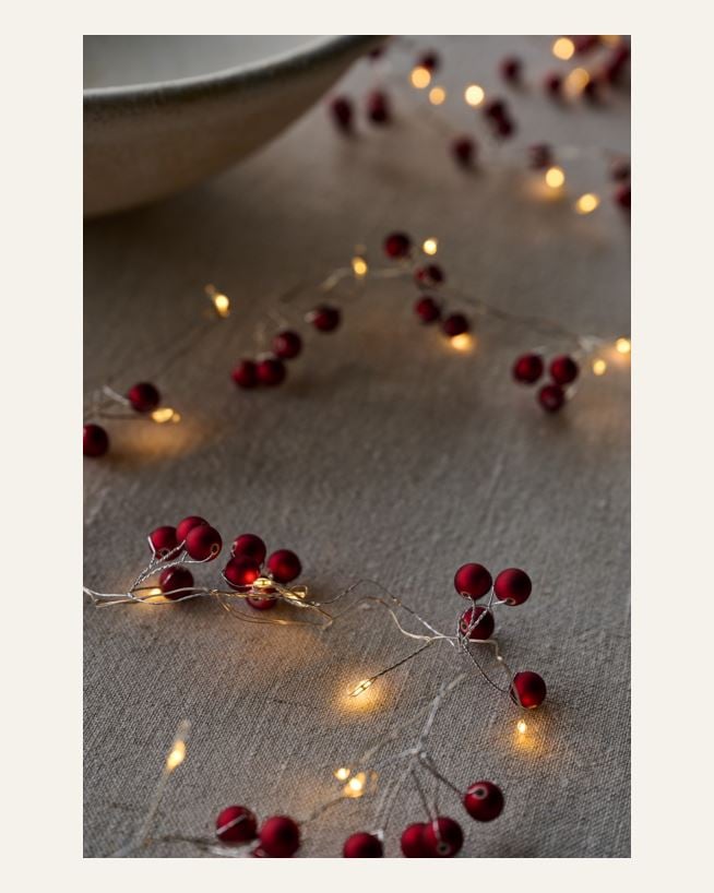 Led-ljusslinga röd - 190 cm röd - 1
