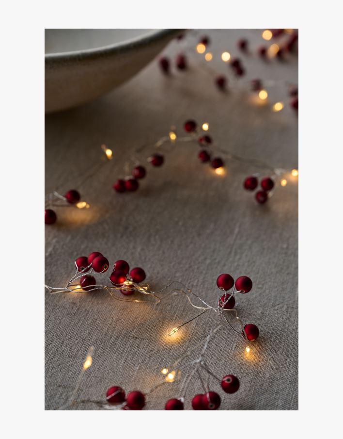 Led-ljusslinga röd - 190 cm röd - 1