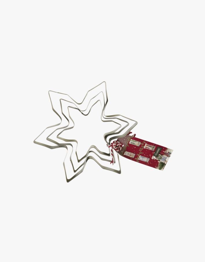 Pepparkaksform silver - 3 pk silver - 1
