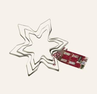 Snowflake pepparkaksform silver 11418