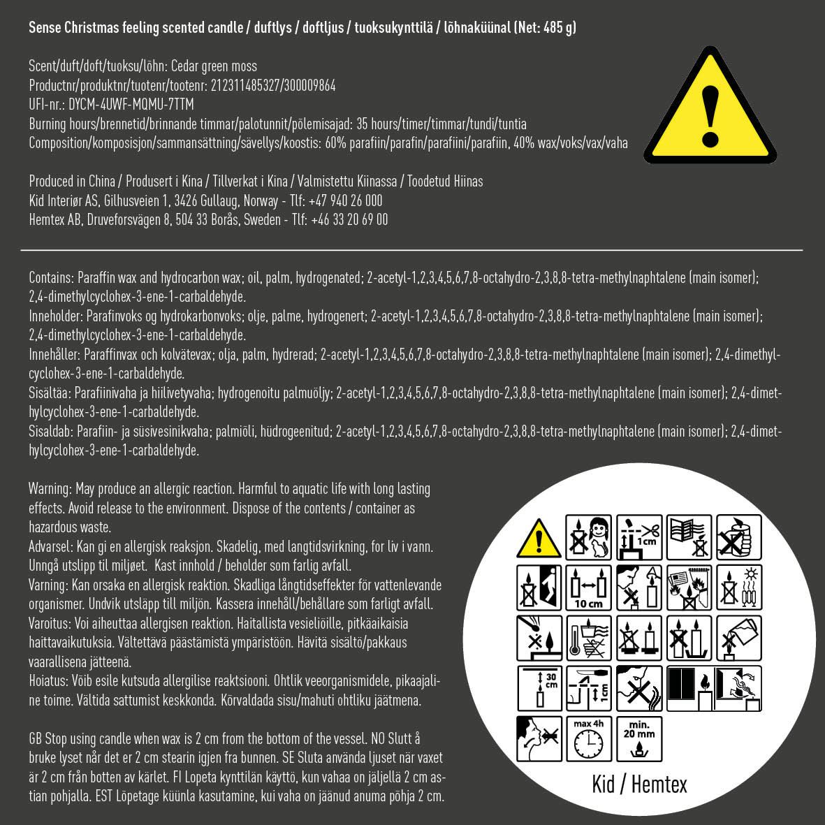 Doftljus multi/röd - 3