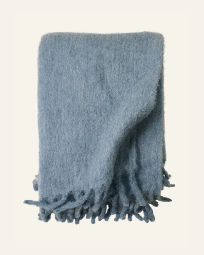 Pläd blå - 130x170 cm blå - 1