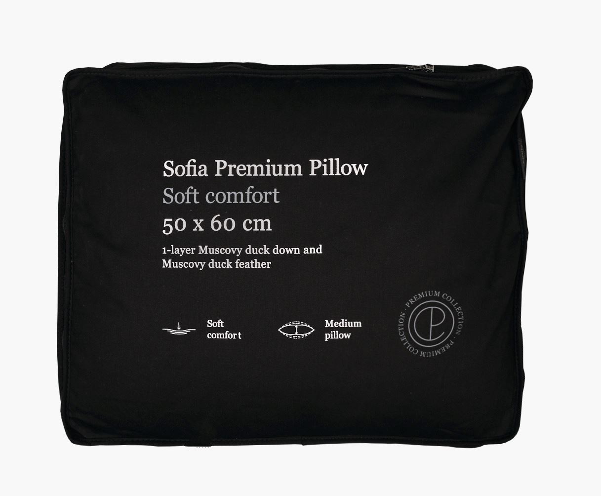 Medelhög dunkudde vit - 2