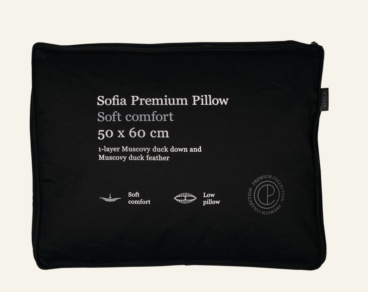 Låg dunkudde vit - 3