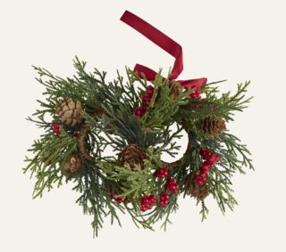 Wreath 2-pack servettringar grön